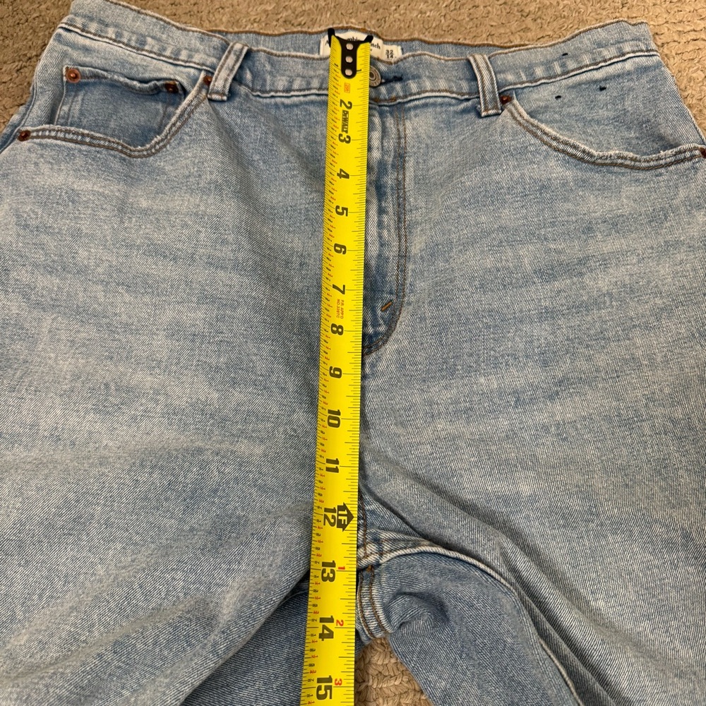 Abercrombie & Fitch Ultra High Rise 90s Straight Jean 32 Long Curve Love Blue - Picture 9 of 10